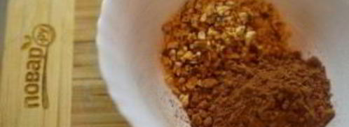 постный шоколадный манник с миндалем. Шаг 4