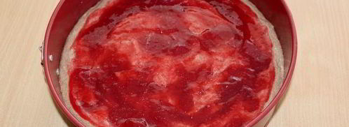 шоколадный манник с малиновым джемом. Шаг 4