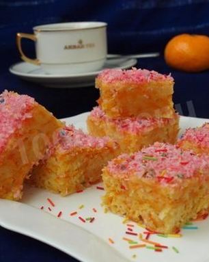 Тыквенный манник с кокосом и лимоном