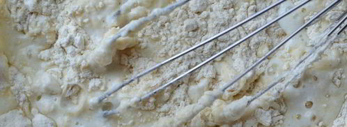 фруктовые оладьи с томлеными грушами. Шаг 3