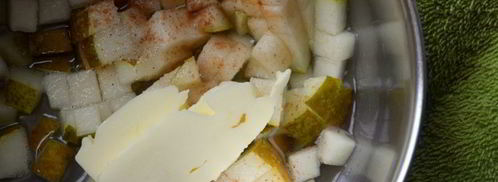 фруктовые оладьи с томлеными грушами. Шаг 6