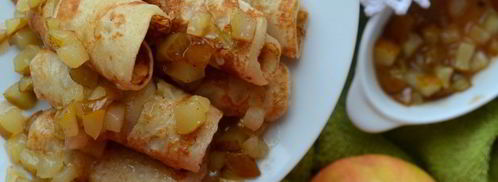 фруктовые оладьи с томлеными грушами. Шаг 7