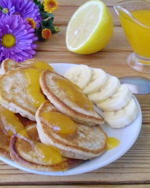 Гречневые оладьи с бананом