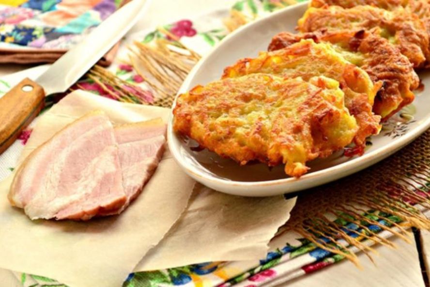 Рецепт картофельных оладий с беконом