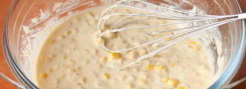 кукурузные оладьи. Шаг 4