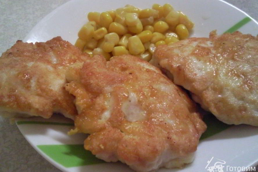 Рецепт куриных оладушек с сыром