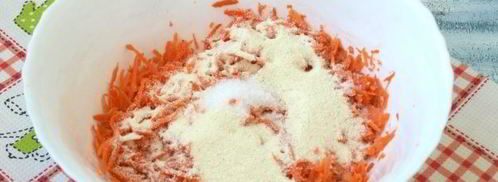 морковные оладьи с манкой. Шаг 6