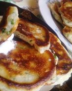 Оладушки с зеленым луком