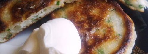 оладушки с зеленым луком. Шаг 13