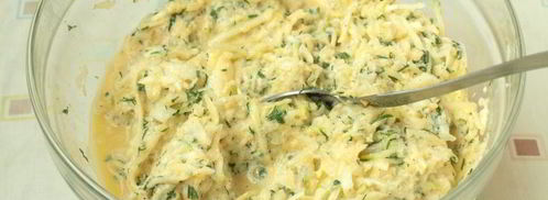 оладьи из кабачков с манной крупой. Шаг 4