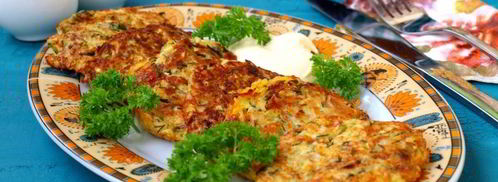 оладьи из кабачков с манной крупой. Шаг 7