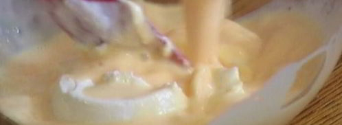 оладьи из рикотты с карамелизированной грушей. Шаг 6