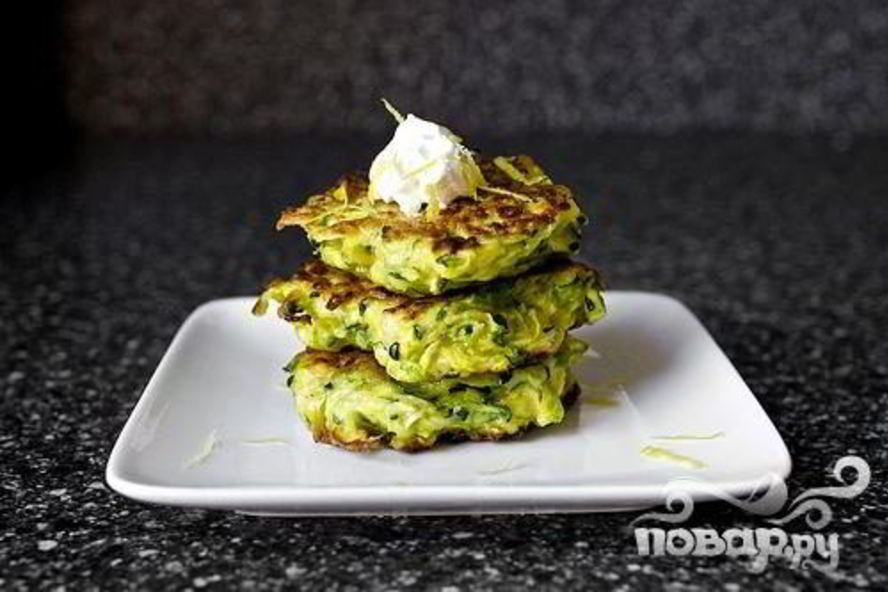 Рецепт оладий из цуккини с лимоном