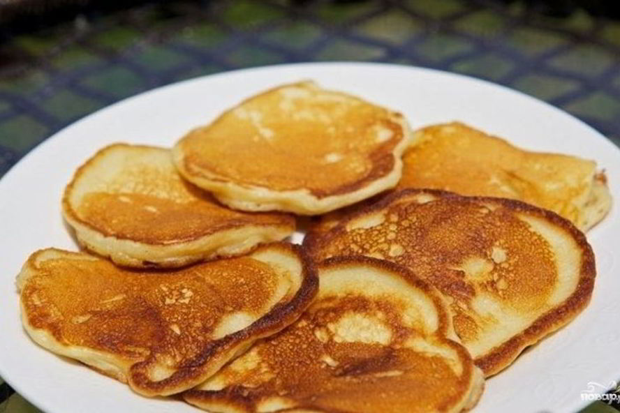 Рецепт оладий тонких на молоке