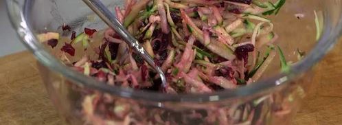 овощные оладьи с фетой и зеленью. Шаг 4