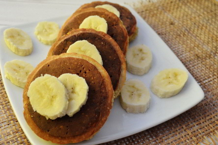 Рецепт овсяных оладий с бананом