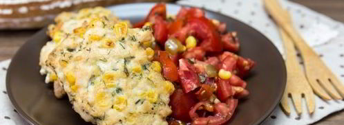 рубленые куриные оладьи с кукурузой. Шаг 15