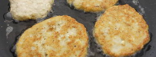 рыбные оладьи с творогом. Шаг 7