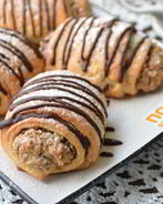 Ореховые рулетики из творожного теста