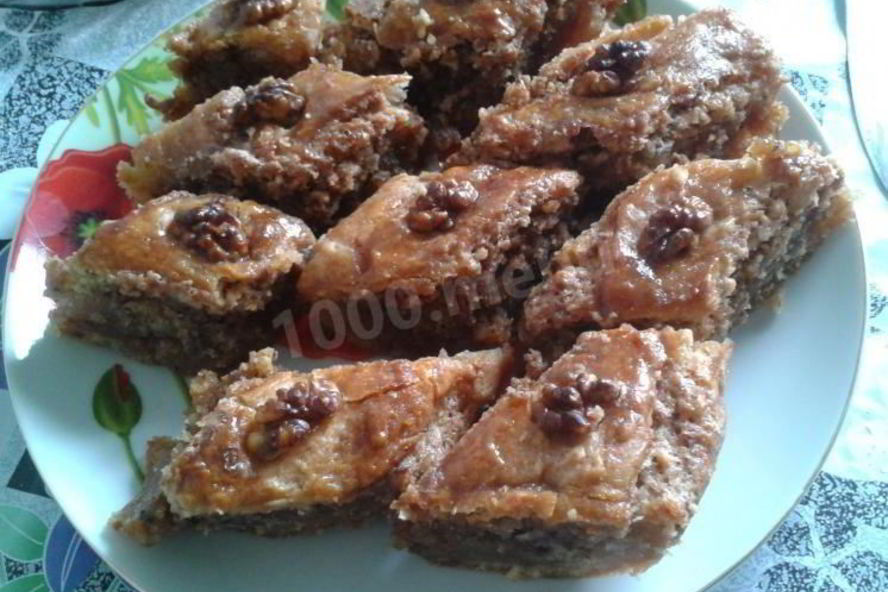 Рецепт пахлавы с орехами