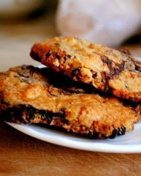 Банановое печенье с шоколадом