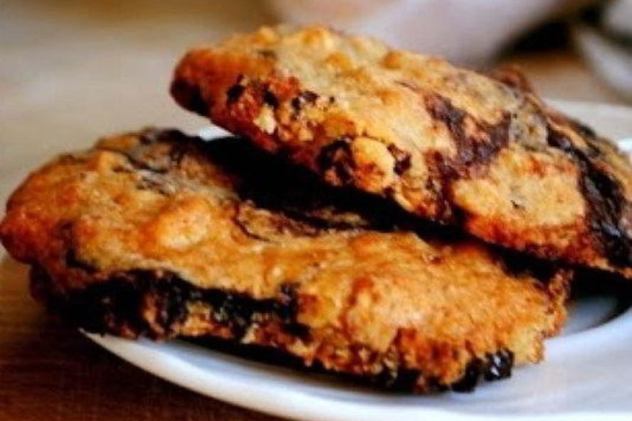 Рецепт бананового печенья с шоколадом