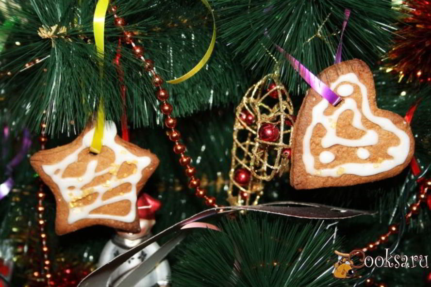 Рецепт имбирного печенья на елку