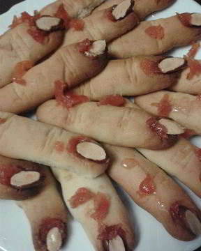 Печенье Пальцы на Хэллоуин