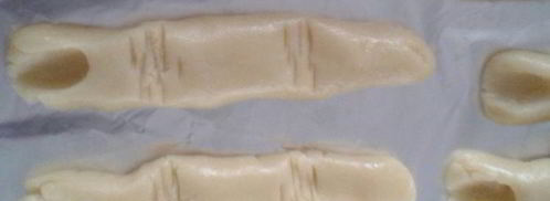 печенье пальцы на хэллоуин. Шаг 3