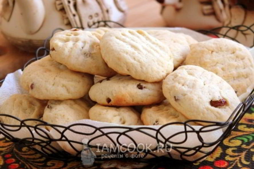 Рецепт печенья с изюмом