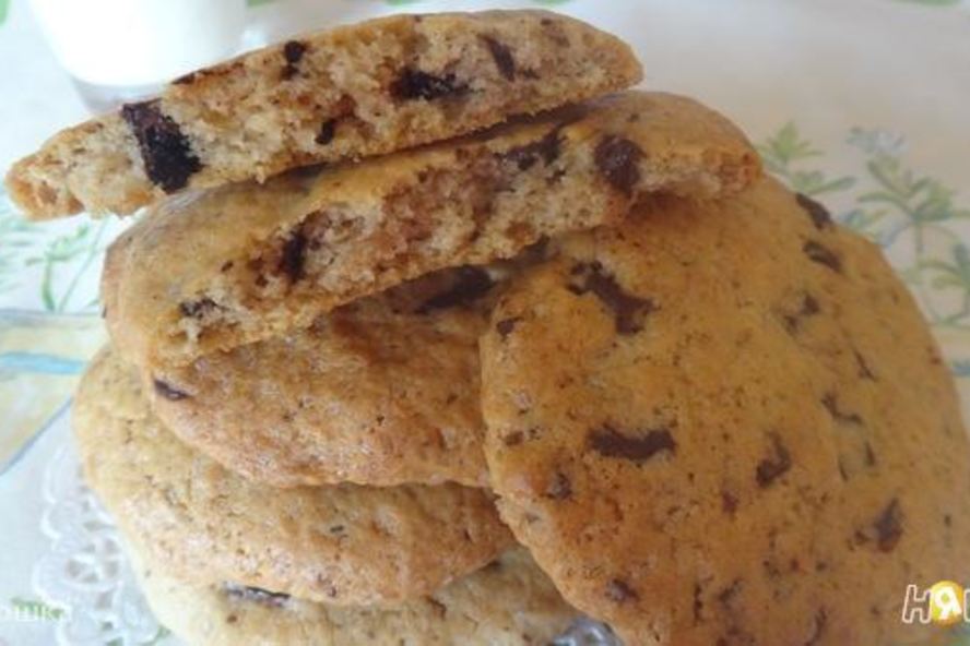 Рецепт печенья с кусочками шоколада