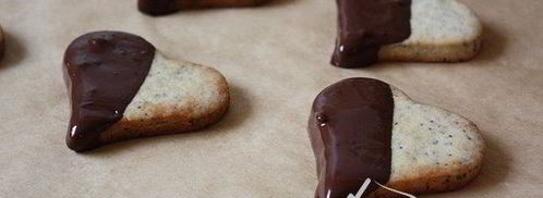 печенье-сердечки с маком и марципаном. Шаг 6