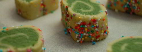 печенье спиральки с чаем матча. Шаг 4