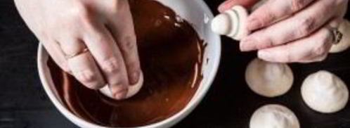 печенье в виде грибочков. Шаг 7