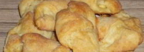 рогалики из творожного теста с яблоками. Шаг 11