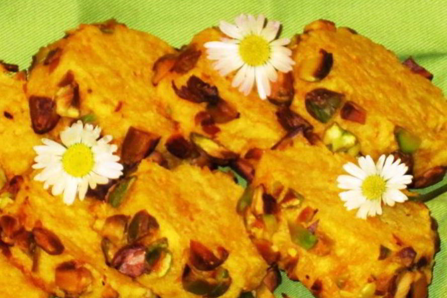 Рецепт закусочного печенья сабле с фисташками