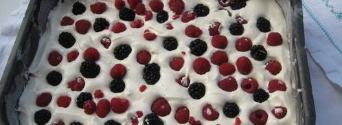 летний пирог с ягодами и пудингом. Шаг 7