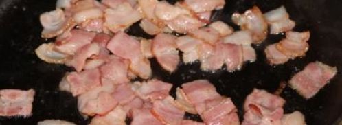 лотарингский пирог с курицей, пореем и беконом. Шаг 11