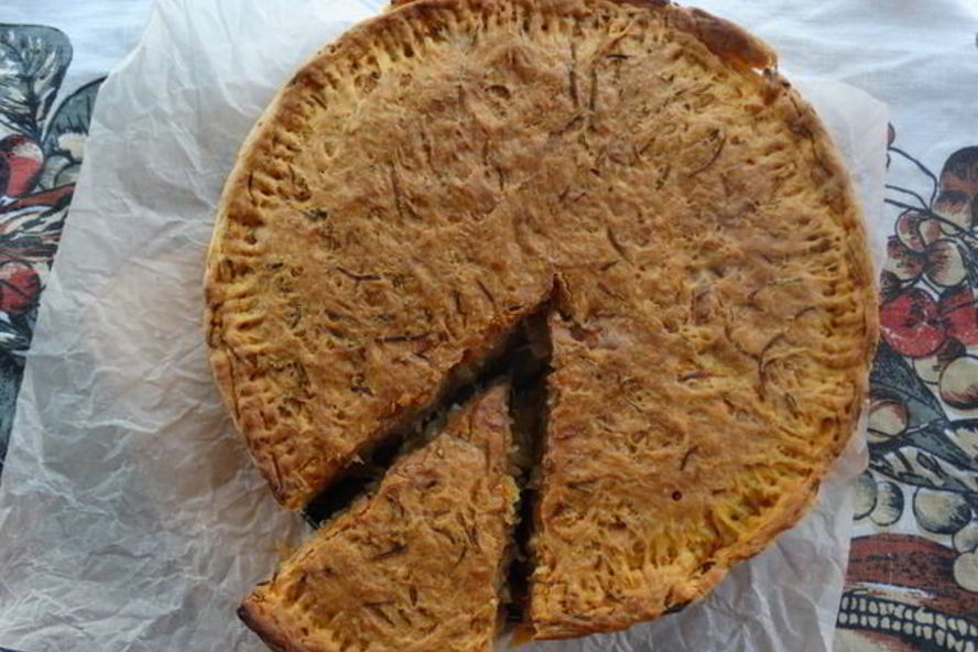 Рецепт морковного пирога с капустой