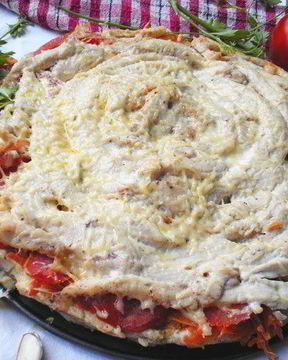 Мясной пирог Чайная роза