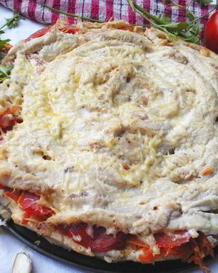 Мясной пирог Чайная роза