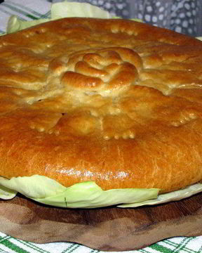 Нежный пирог с капустой