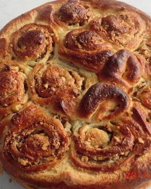 Пирог букет роз