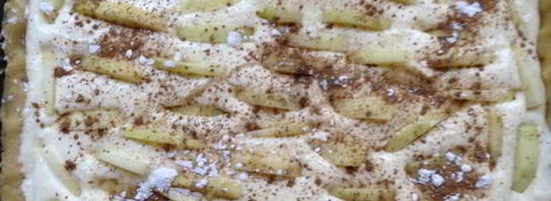 пирог чизкейк с творожной начинкой и фруктами. Шаг 9