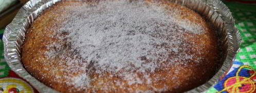 пирог из кукурузной муки со сливами. Шаг 9