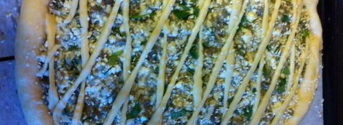 пирог с баклажанами и адыгейским сыром. Шаг 11