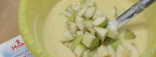 пирог с грушей и шоколадом. Шаг 6