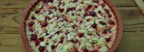 пирог с миндалем и вишней. Шаг 6