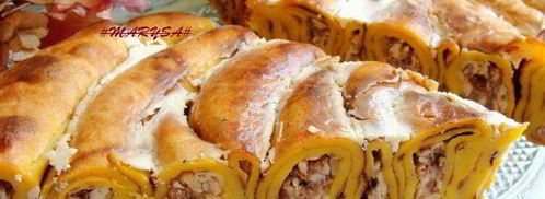 пирог-улитка из тыквенных блинчиков. Шаг 14