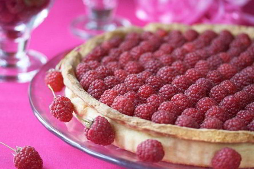 Рецепт польского пирога с малиной на сметане